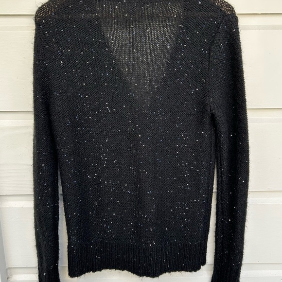 Gap Sequined Mohair Blend V-Neck Cardigan - Picture 2 of 4